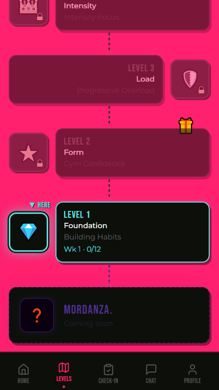 Morgane Fitness App — Journey
